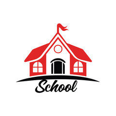 Fototapeta premium Outline Illustration of Scool Doodle, The image is simple and minimalistic,
