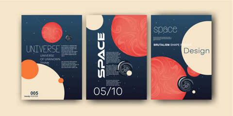 illustration of red planet mars earth space posters  © biswas