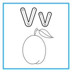 tracing alfabet trace victoria plum tracing alfabet trace victoria plum illustration © Rahmatullah