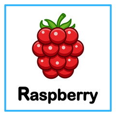 fresh raspberry alfabet illustration © Rahmatullah