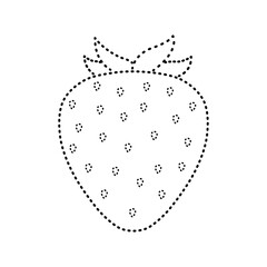 tracing strawberry illustration