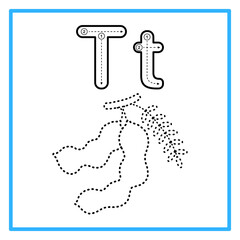 tracing alfabet trace tamarind illustration © Rahmatullah