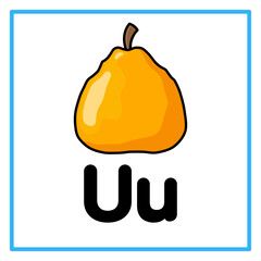 ugli fruit alfabet u illustration © Rahmatullah