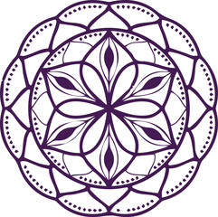Beautiful flower art and mandala vector design