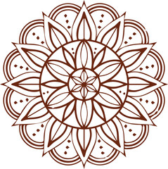 Beautiful flower art and mandala vector design