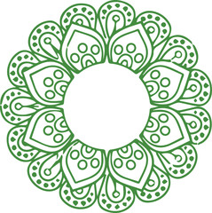 Beautiful flower art and mandala vector design