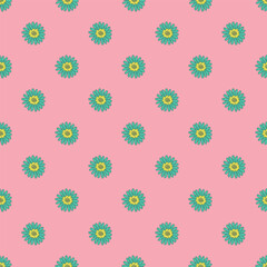 Summer seamless pattern with flowers doodle for decorative print, wrapping paper, greeting cards, wallpaper and fabric