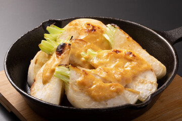 かぶの味噌マヨネーズ焼き