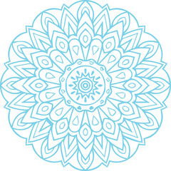 Beautiful flower art and mandala vector design