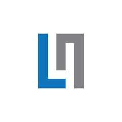 Fototapeta premium la logo design, la icon logo, la symbol, la letter logo, la initial letter, la vector design, al logo, al design, al symbol, al icon, al vector, al monogram, al initial, al shape, al unique logo, la 