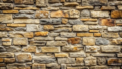 Obraz premium Rustic Stone Wall Texture A Seamless Background of Varied Tones and Shapes