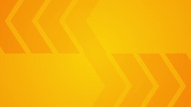 Opposite direction arrow on yellow background animation