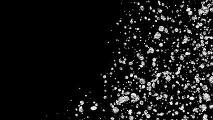 キラキラした銀色のしぶきの背景素材