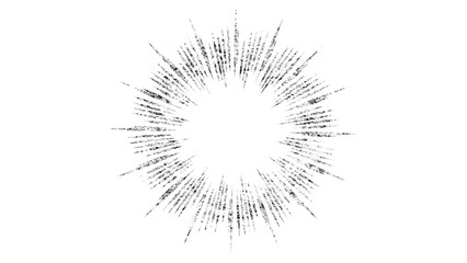 Obraz premium キラキラした銀色風の集中線の円形の枠の素材