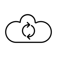 Cloud Sync line icon