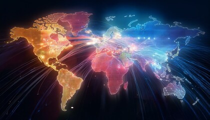 Obraz premium The digital divide highlights inequality in access. 