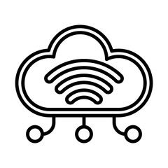 IoT Server line icon