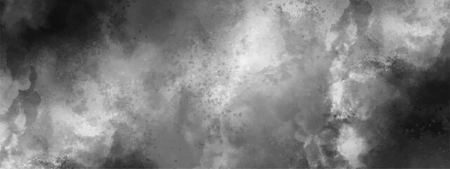 Obraz premium Abstract design with white paper texture background . Black and white ink effect water color Gray aquarelle painted grunge design. Vintage and gray cloud paper texture