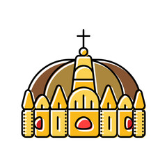 crown emperor byzantine color icon vector. crown emperor byzantine sign. isolated symbol illustration