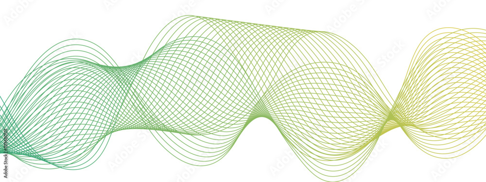 Poster vibrant wavy colorful lines on a blank canvas illustration design elements in concept of arts, energ