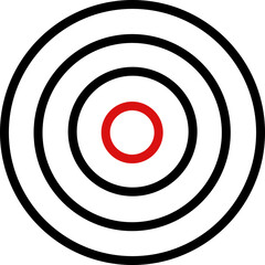 Focus target and aim icon. Business goals and missions. Ambition and opportunity symbol, sales focus vector. Gun Sight Crosshairs Bullseye. sniper rifle target and marketing aim design pictogram.