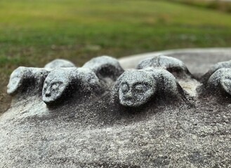  Pokekea tadulako Megalith site is located in the Besoa Valley, Central Lore District, Poso Regency, Indonesia.