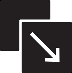 full screen and exit screen maximize icon simple design. Arrow mark scalability in line style for web site UI menu page mobile app. Vector isolated on transparent background.