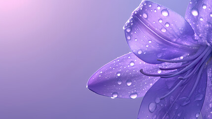 Anime Flower Wallpaper Featuring Lovely Lily Design