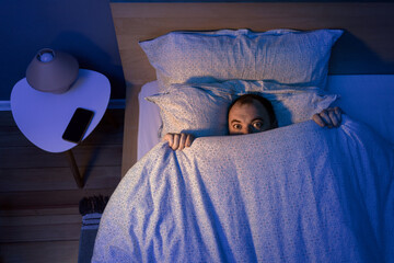 nightmare, man can't sleep. insomnia