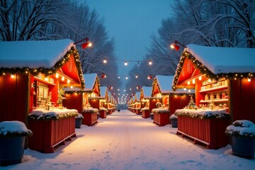 christmas tree in the city