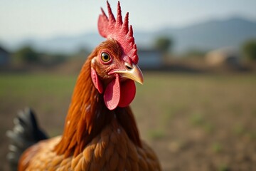 close up of a rooster