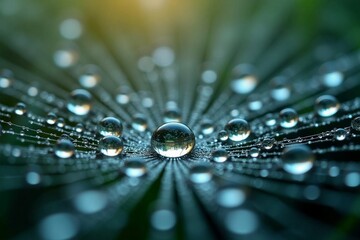 water drops on a glass
