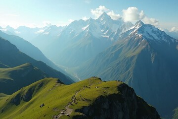 view of the mountains