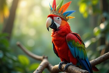 red and yellow macaw