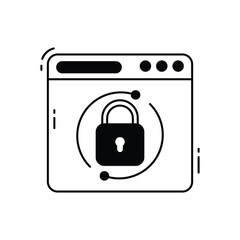 web security vector icon