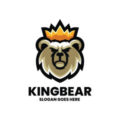 Vector illustration bear mascot logo