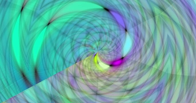 Colorful animated background and club video. Meditation video. Seamless loop. Loop