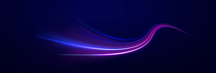 Light background, speed, wavy, swirl,curve,speedy,vector. Abstract background rotational border lines. Neon stripes in the form of drill, turns and 
