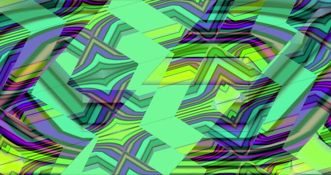 Colorful animated background and club video. Meditation video. Seamless loop. Loop