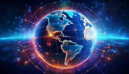 Obraz premium A bright future powered by connectivity. 