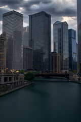 buildings in downtown city of Chicago