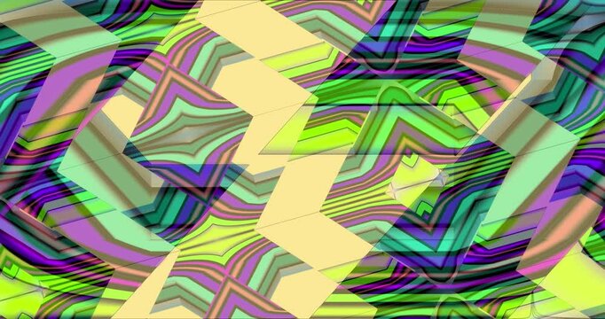Colorful animated background and club video. Meditation video. Seamless loop. Loop
