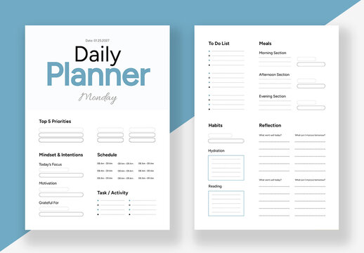 Daily Planner Layout