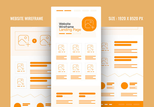 Wireframe Landing Page Layout