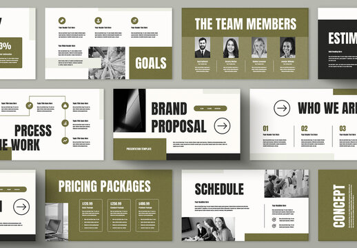 Brand Proposal Presentation Template Layout