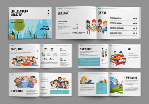 Children Book Magazine Layout