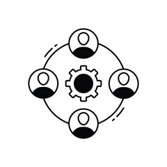 teamwork vector icon