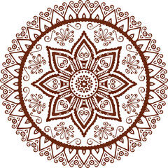 Beautiful flower art and mandala vector design