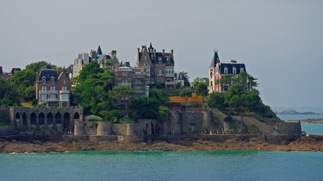 Emerald Coast Dinard, Malouine cliff point, France, Bretagne