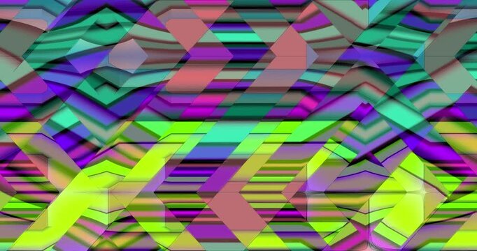 Colorful animated background and club video. Meditation video. Seamless loop. Loop